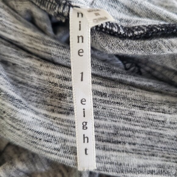 Nine 1 Eight Women's Grey & White Maxi Skirt / Dress with Criss Cross Pattern  L - Picture 4 of 4